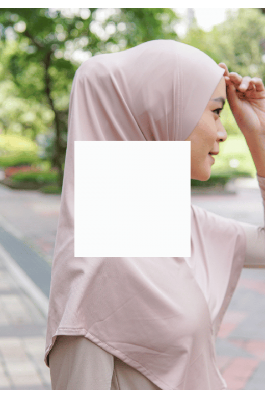 Tasya Hijab Sporty Cream